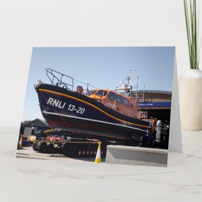 Cartão Até mesmo os piratas suportam o RNLI (Frente)