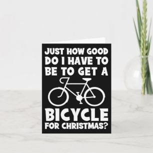 Cartão Até onde eu tenho que ser bom para ganhar uma bici