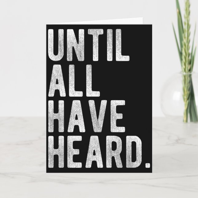 Cartão Até que Todos Tenham Ouvido Missão Evangélica Deve (Frente)