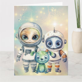 Cartão Atenção Aniversário Plano Intergaláctico