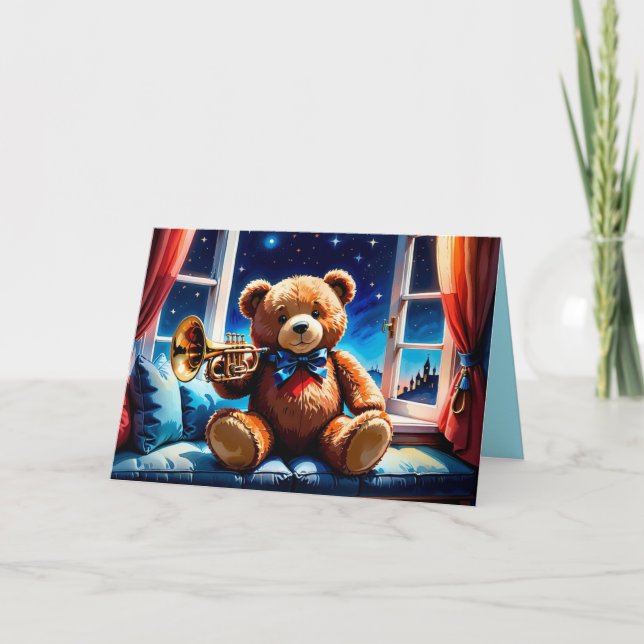 Cartão Atenção, por favor, para o Dia Mundial do Urso de  (Frente)