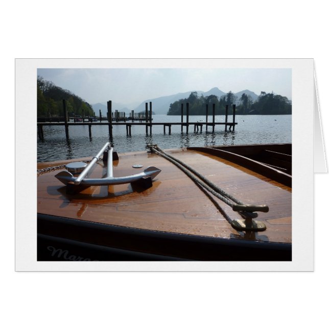Cartão Aterragens do barco de Keswick (Frente Horizontal)