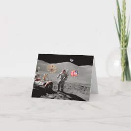 Cartão Aterrissagem à lua ou é?