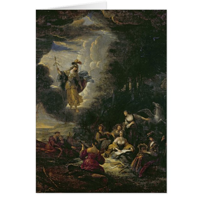 Cartão Athena que visita os musas (Frente)