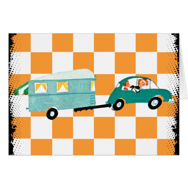 Cartão Atingindo a estrada aberta 1 (Frente Horizontal)