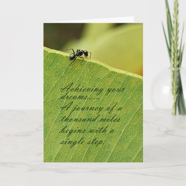 Cartão Atingindo seus sonhos (Frente)