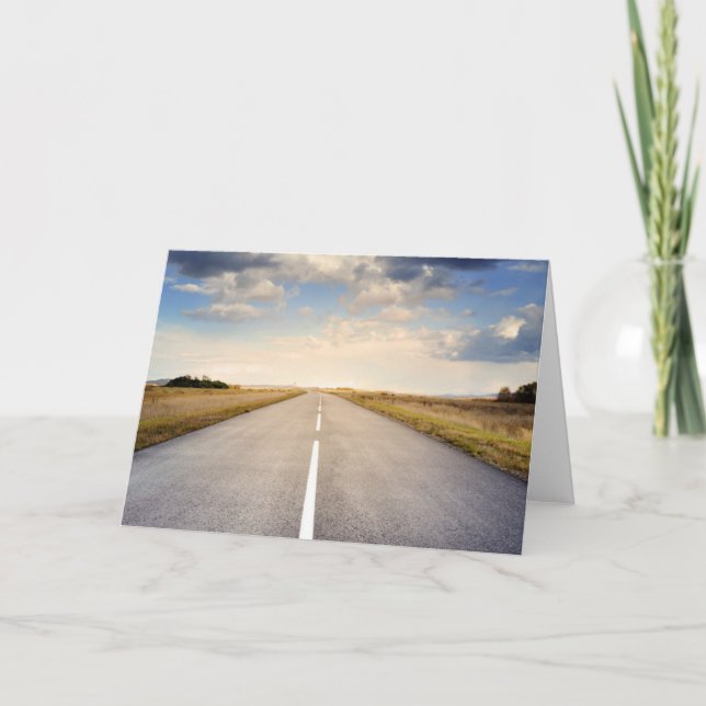 Cartão Atingir a estrada (Frente)