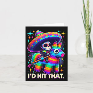 Cartão Atingiria aquela festa mexicana engraçada Pinatas