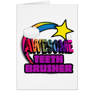 Cartão Atirar em Star Rainbow Admirável Dente Brusher