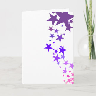 Cartão atirar para as estrelas