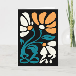 Cartão Ativismo Sutil Groovy Floral Boho Protesto Polític
