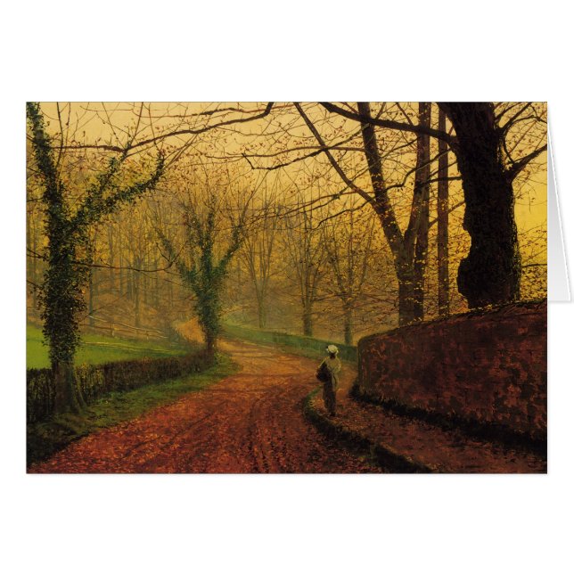 Cartão Atkinson Grimshaw Stapleton Park 1877 CC0060 (Frente Horizontal)