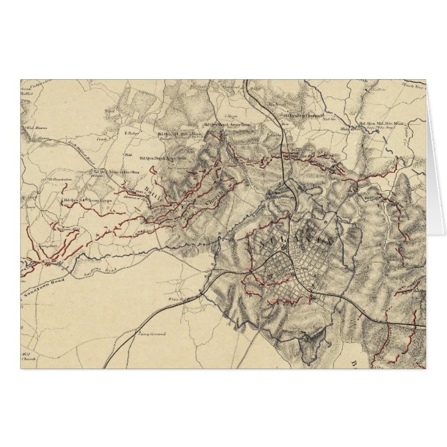 Cartão Atlanta, Geórgia (Frente Horizontal)