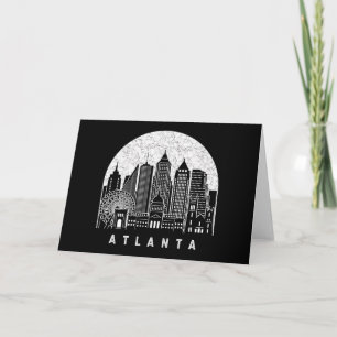 Cartão Atlanta Georgia Skyline