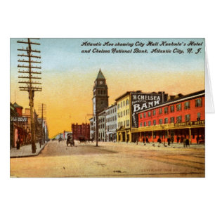 Cartão Atlantic Ave., Atlantic City 1908 Vintage