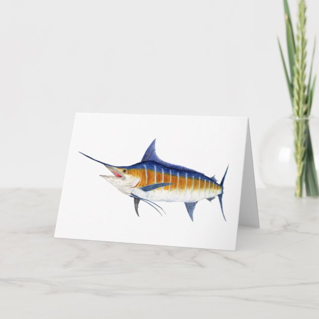 Cartão Atlantic Blue Marlin (Frente)