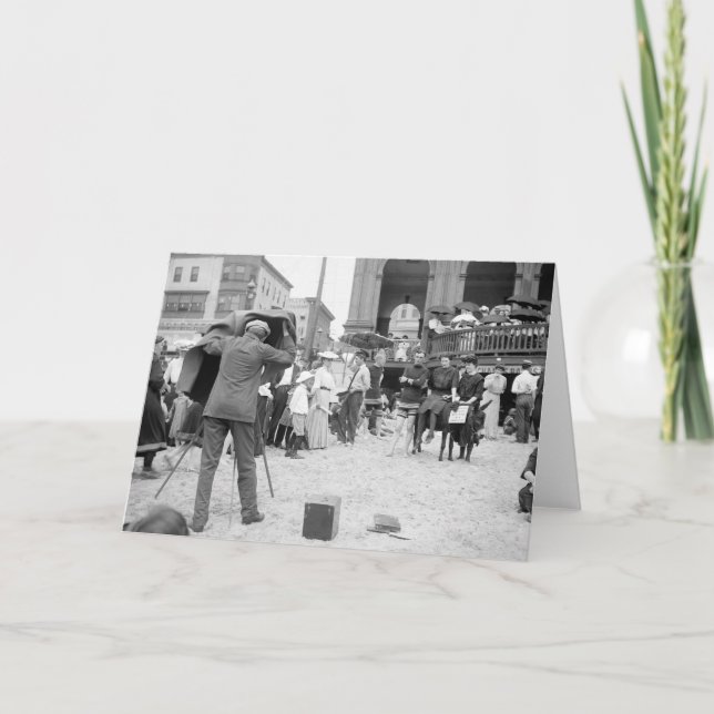 Cartão Atlantic City Beach, 1890s (Frente)