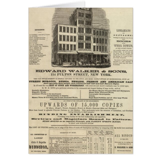 Cartão Atlas Americano de Frontispiece Colton (Frente)