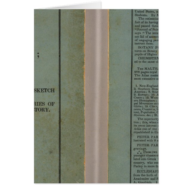 Cartão Atlas da história universal (Frente)