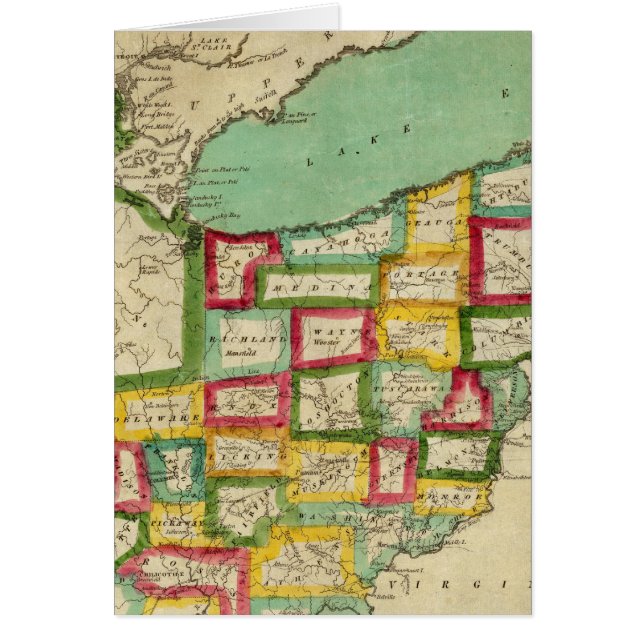 Cartão Atlas de Ohio (Frente)