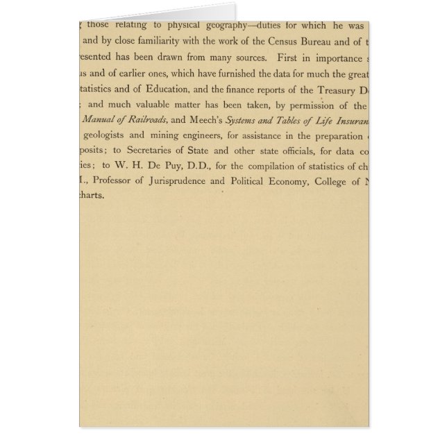 Cartão Atlas estatístico de Scribner (Frente)