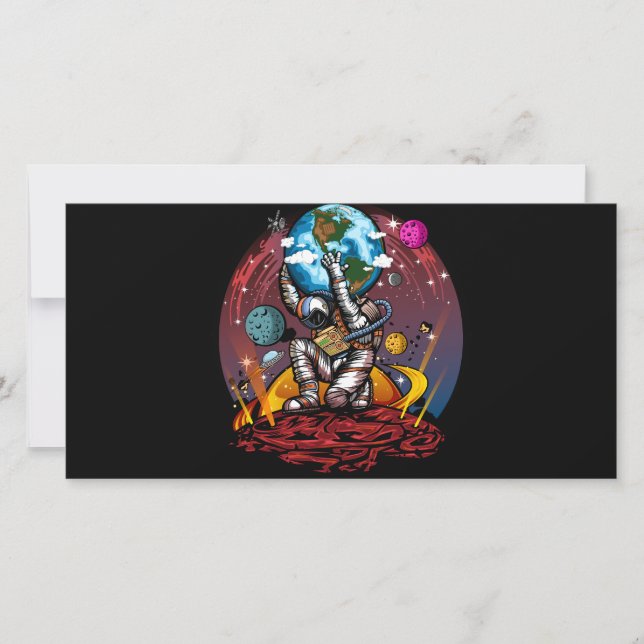 Cartão Atlas Space Man (Frente)