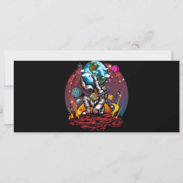 Cartão Atlas Space Man (Frente)