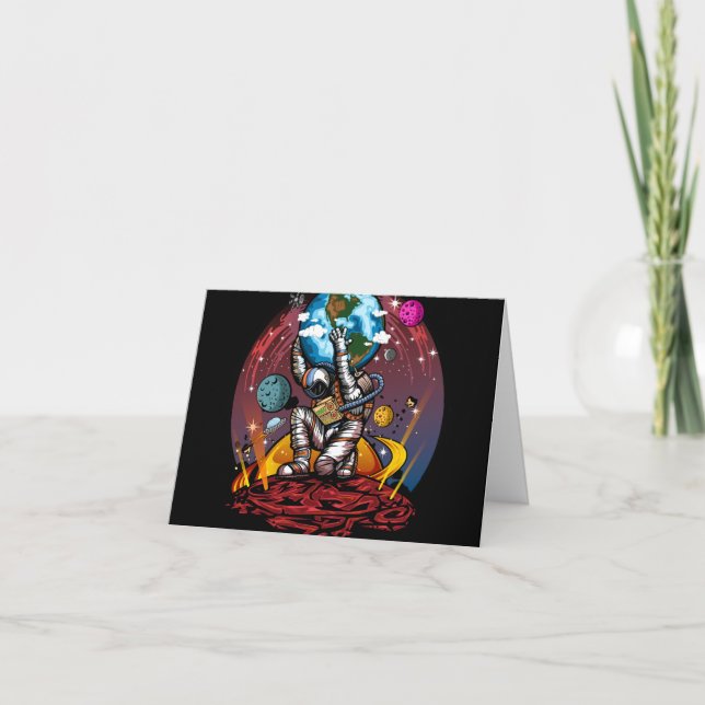 Cartão Atlas Space Man (Frente)