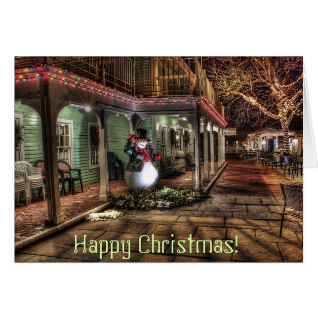 Cartão Atmosfera de Natal 001a (Frente horizontal)