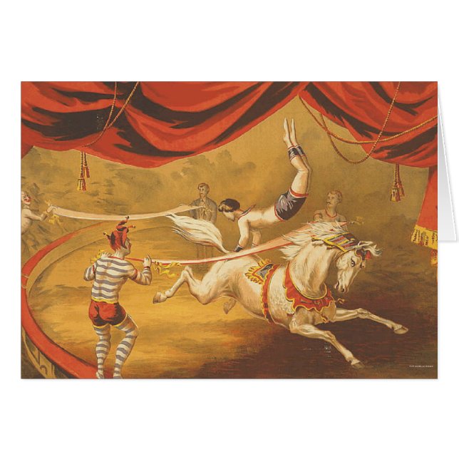 Cartão Ato de circo do T (Frente Horizontal)