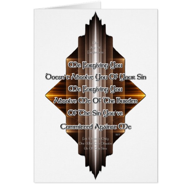 Cartão Ato De Perdão (Frente)