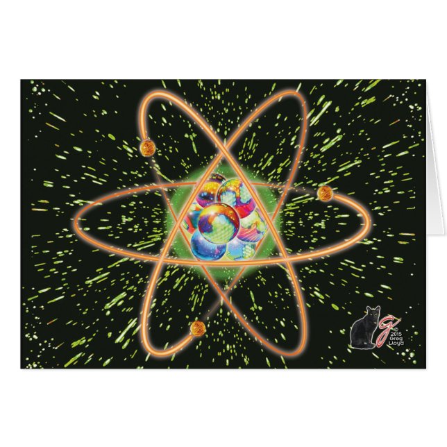 Cartão Atômico radical (Frente Horizontal)