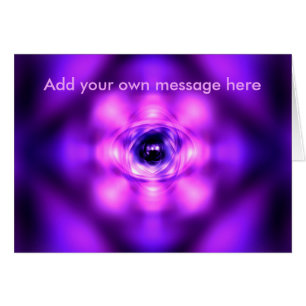 Cartão Atomo de brilho púrpura