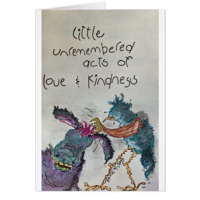 Cartão Atos de bondade (Frente)