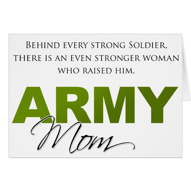 Cartão Atrás de cada soldado forte 2 (Frente Horizontal)