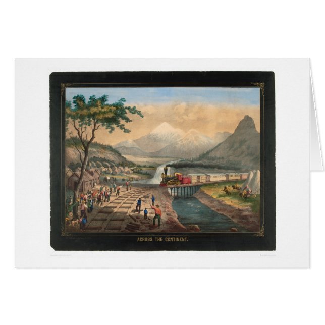 Cartão Através do continente (0005A) (Frente Horizontal)