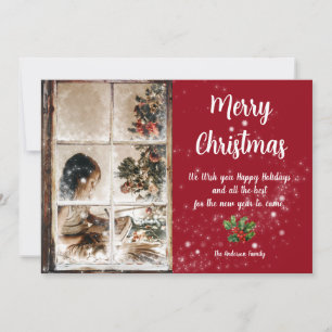 Cartão Através do Fosco, do Windows e da fotografia de ne