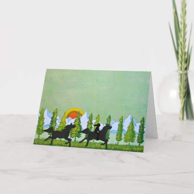 Cartão Através dos Campos (Frente)