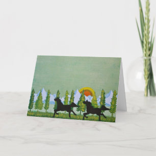 Cartão Através dos Campos