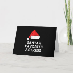 Cartão Atriz Favorita do Papai Noel Atuação no Natal Atri
