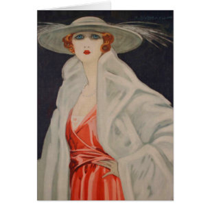 Cartão Atriz Marcello Dudovich Elena Maskowska