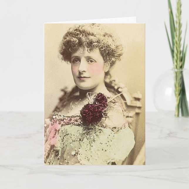 Cartão Atriz Phyllis Broughton (Frente)