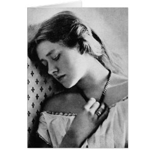 Cartão Atriz Shakespeare de Dame Ellen Terry ~ 1864