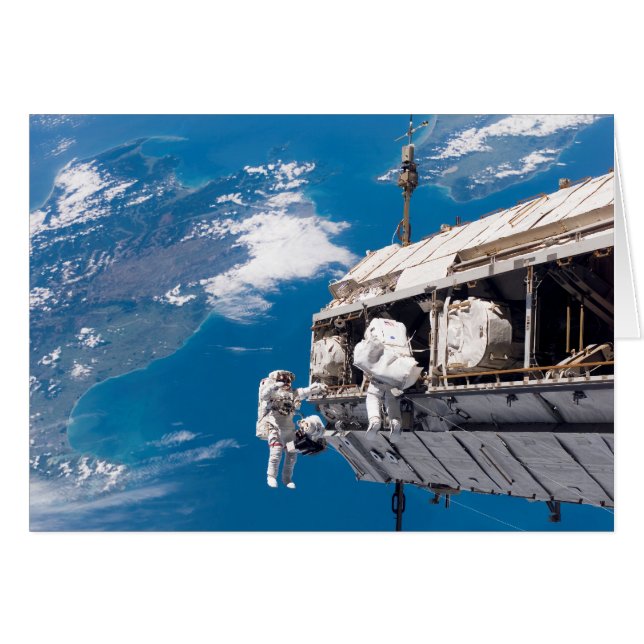 Cartão Atualizando a Estação Espacial Internacional (Frente Horizontal)