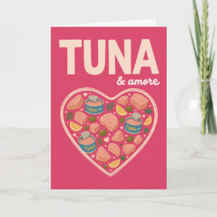 Cartão Atum Amore Atum Engraçado Amor Romance Fofo Frutos