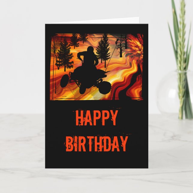 Cartão ATV na estrada do inferno (Frente)