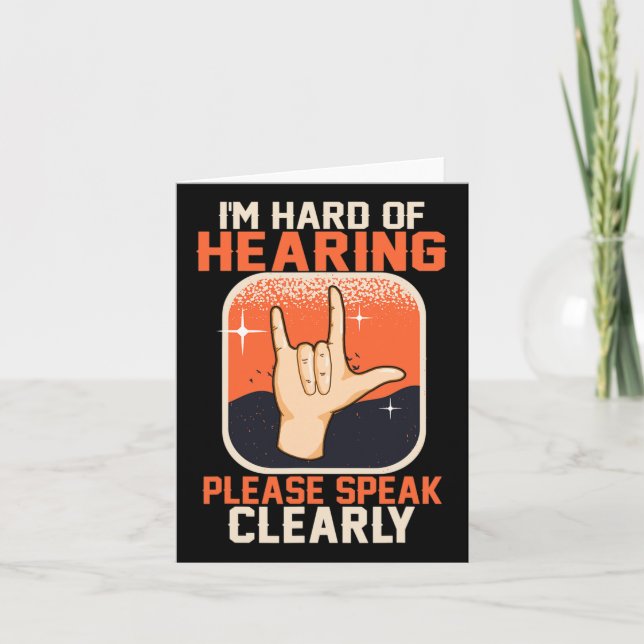 Cartão Audição De Sensibilização Deficientes Auditivos As (Frente)