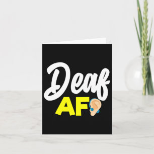 Cartão Audição - Surdo - Incapaz de Ouvir - Conscienciali