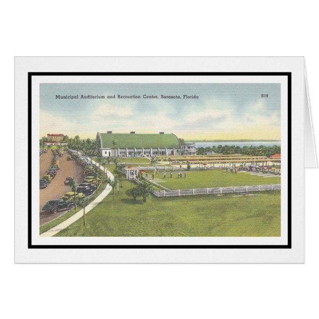 Cartão Auditório Municipal Sarasota, Florida (Frente Horizontal)