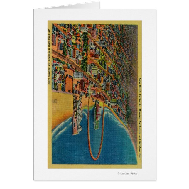 Cartão Auditório, Praia e Píer Arco-Íris (Frente)